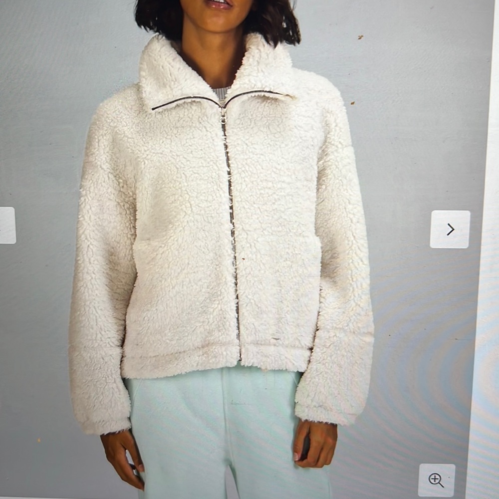 Lululemon Cinchable Fleece Zip Up Jacket Size 2